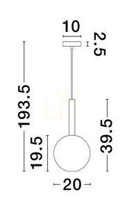 Závesné svietidlo BAJOS Luces Exclusivas LE43392 2 Závesné svietidlo BAJOS Luces Exclusivas LE43392 small 2