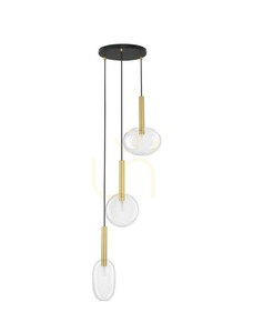 Závesné svietidlo BAJOS Luces Exclusivas 3xG9 zlaté Ø50 cm LE43394 small 0