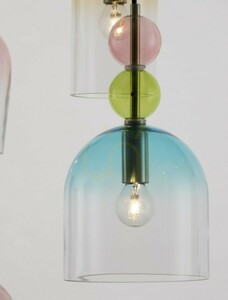 Závesné svietidlo Luces Exclusivas BALAM LE43401 zlaté s farebným sklom 5xE14 51,7 cm small 1