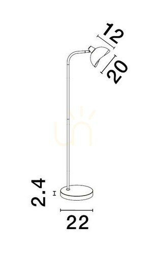 Skontrolujte Stojacia lampa BANAC Luces Exclusivas LE43427