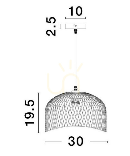 Skontrolujte Závesné svietidlo BAQUE Luces Exclusivas LE43431