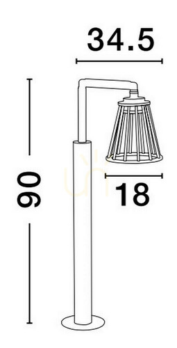 Skontrolujte Vonkajší stĺpik ACEVES Luces Exclusivas LE73513 IP65 90 cm