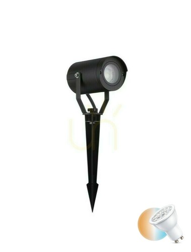 Skontrolujte Čierny zapichovací záhradný reflektor Luces Exclusivas ACUAPA LE73532 GU10 10 W IP54