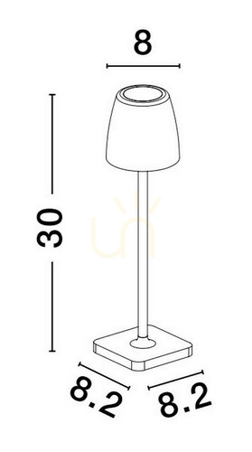 Skontrolujte Vonkajšia stojaca lampa AGUITA od spoločnosti Luces Exclusivas LE73548