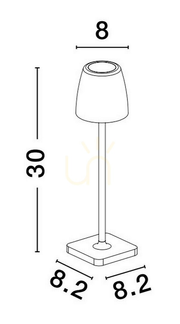 vyhliadka Vonkajšia stojaca lampa AGUITA od spoločnosti Luces Exclusivas LE73548 Vonkajšia stojaca lampa AGUITA od spoločnosti Luces Exclusivas LE73548