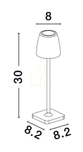 Skontrolujte Vonkajšia stojaca lampa AGUITA od spoločnosti Luces Exclusivas LE73552
