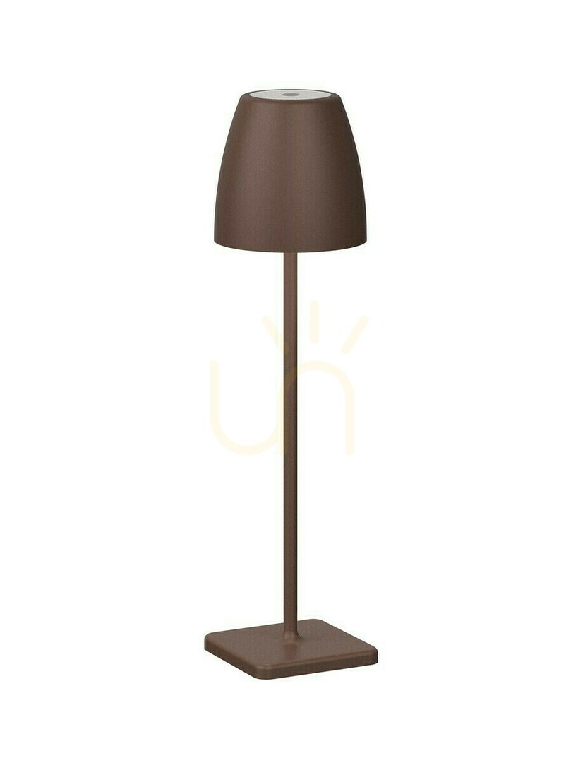 Bärbar laddbar lampa Luces Exclusivas AGUITA LE73555 rostbrun LED 2 W USB IP54 38 cm