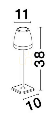 Skontrolujte Vonkajšia stojaca lampa AGUITA od spoločnosti Luces Exclusivas LE73559