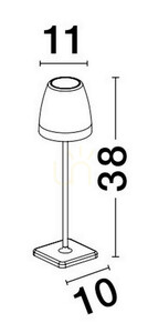 Vonkajšia stojaca lampa AGUITA od spoločnosti Luces Exclusivas LE73559 small 1