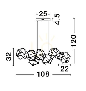 Závesné svietidlo ASIS Luces Exclusivas LE43477 small 1