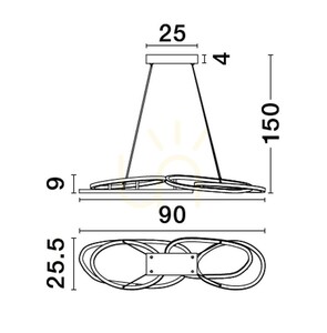 Závesné svietidlo BANO od Luces Exclusivas LE43481 small 2