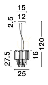 ACATEN Luces Exclusivas Závesné svietidlo LE43573 small 1