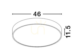 Stropné svietidlo ACOCUL Luces Exclusivas LE43590 čierne LED 40 W CCT small 1