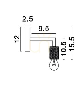 Nástenné svietidlo BAJIO od Luces Exclusivas LE43610 1 Nástenné svietidlo BAJIO od Luces Exclusivas LE43610 small 1
