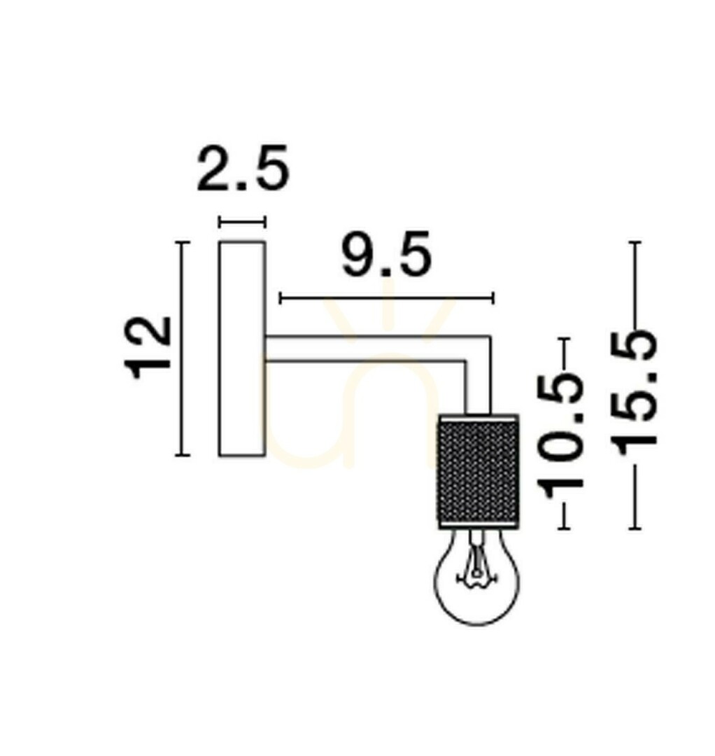 vyhliadka Nástenné svietidlo BAJIO od Luces Exclusivas LE43610 Nástenné svietidlo BAJIO od Luces Exclusivas LE43610
