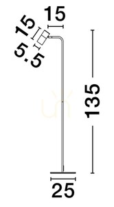 BAILON Luces Exclusivas Stojacia lampa LE43641 small 2