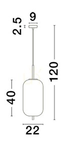 Závesné svietidlo PILAR Luces Exclusivas LE43662 small 1