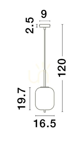 Skontrolujte Závesné svietidlo PILAR Luces Exclusivas LE43665