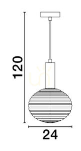 Závesné svietidlo BALAJU od Luces Exclusivas LE43678 small 1