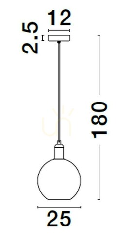 Skontrolujte Závesné svietidlo BALCHE od Luces Exclusivas LE43694