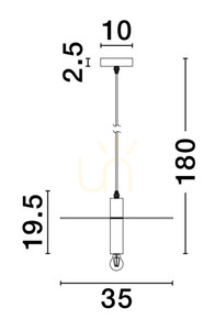 Závesné svietidlo BAJIO od Luces Exclusivas LE43705 small 1