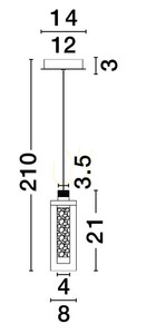 Závesné svietidlo JUAN Luces Exclusivas LE44217 small 2