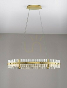 Závesné svietidlo MAYO Luces Exclusivas LE44227, LED 45 W, 3500 K, zlaté, Ø90 cm small 1