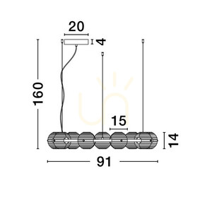 Závesné svietidlo SECO Luces Exclusivas LE44235 small 3
