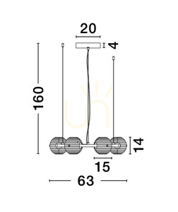 Závesné svietidlo SECO Luces Exclusivas LE44236 small 3