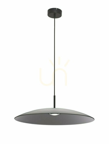 Skontrolujte Čierno-sivé závesné LED svietidlo Luces Exclusivas PECA LE44271 17 W 858 lm 3000 K Ø60 cm