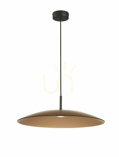 Skontrolujte Závesné LED svietidlo Luces Exclusivas PECA LE44272 hnedé a čierne 17 W 60 cm