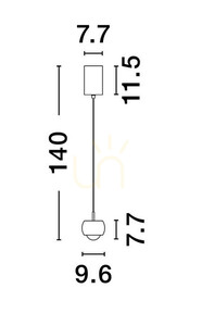Závesné svietidlo LIMA od spoločnosti Luces Exclusivas LE44280 small 2