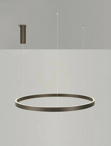 Závesné LED svietidlo Luces Exclusivas BARI LE44320, brúsená hnedá, Ø98 cm, 3000 K small 3