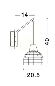 Nástenné svietidlo TACNA Luces Exclusivas LE44361 small 2