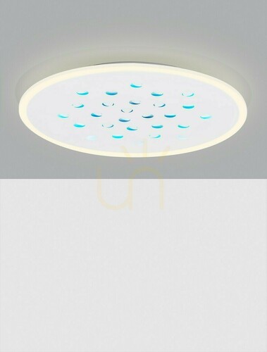 Skontrolujte LED stropné svietidlo GUEMES Luces Exclusivas LE44415, biele, Ø 60,3 cm