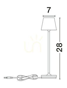 Vonkajšia stojaca lampa TERCERO od spoločnosti Luces Exclusivas LE73656 small 3