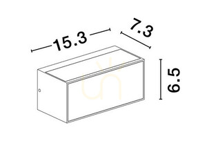 COBIJA Luces Exclusivas vonkajšie nástenné svietidlo LE73718 small 3