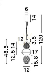 ARROYOS Luces Exclusivas Závesné svietidlo LE44495 small 3