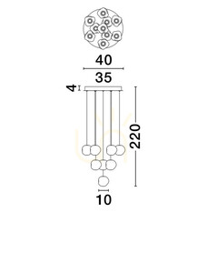 Závesné svietidlo CHEPEN Luces Exclusivas LE44643 small 3