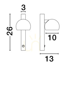 Nástenné svietidlo FRONTERA od Luces Exclusivas LE44940 small 3