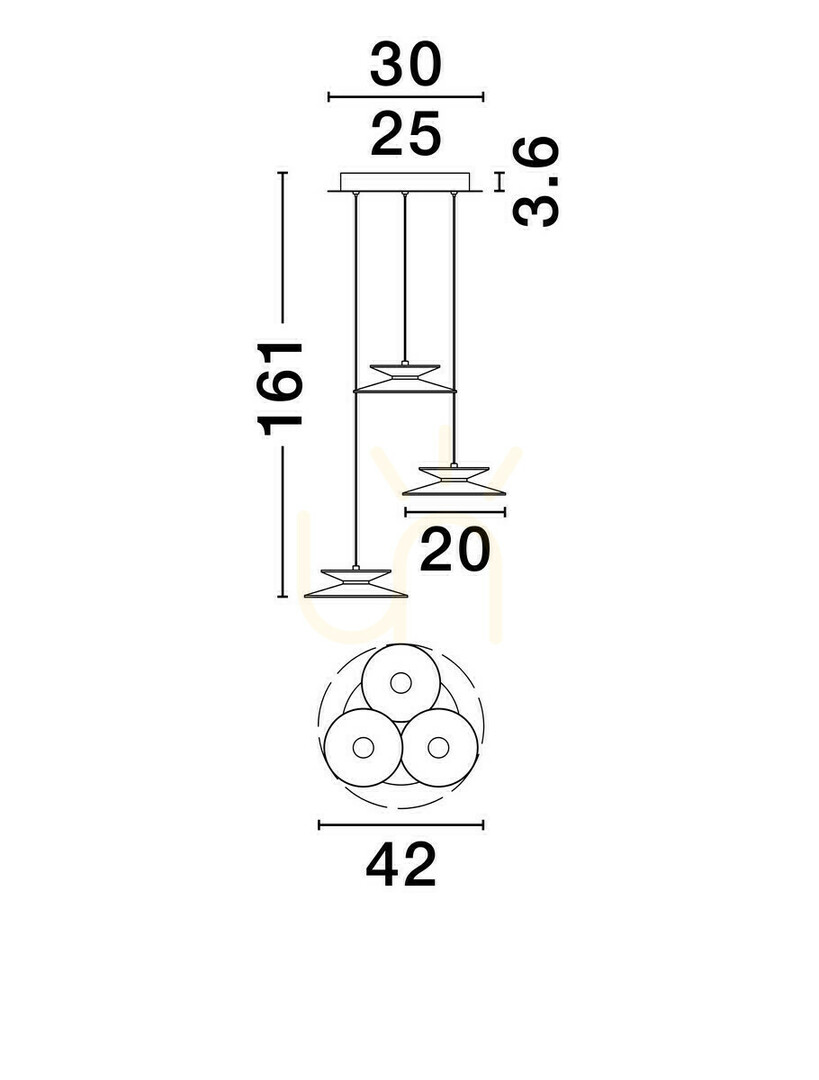 Displej Závesné svietidlo GUANAY Luces Exclusivas LE44742 Závesné svietidlo GUANAY Luces Exclusivas LE44742