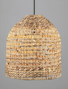 Závesné svietidlo GUARDIA s tienidlom z vodného hyacintu Ø42,5 cm E27 Luces Exclusivas LE44577 small 1