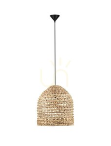 Závesné svietidlo GUARDIA s tienidlom z vodného hyacintu Ø42,5 cm E27 Luces Exclusivas LE44577 small 0