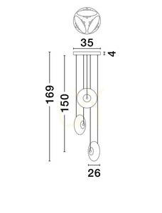 Závesné svietidlo HUACARAJE Luces Exclusivas LE44829 small 1