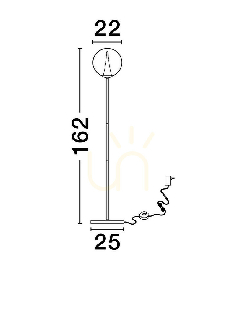 vyhliadka Stojacia lampa HUALMAY Luces Exclusivas LE44835. Stojacia lampa HUALMAY Luces Exclusivas LE44835.