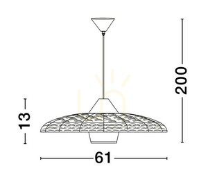 Závesné svietidlo HUANUNI Luces Exclusivas LE44574 small 3