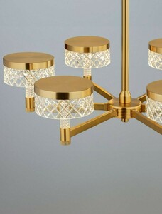 Zlatý LED luster Luces Exclusivas MINEROS LE44585 so 6 svetlami 70,7 cm small 2