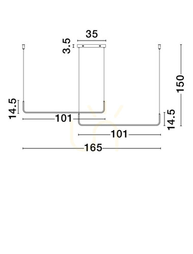 Skontrolujte Čierne závesné LED svietidlo Luces Exclusivas PIURA LE44816 42 W 1849 lm 3200 K 165 cm TRIAC
