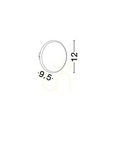 Sadrové nástenné svietidlo Luces Exclusivas REYES LE44714, LED 10 W 3000 K, 566 lm, biele small 1