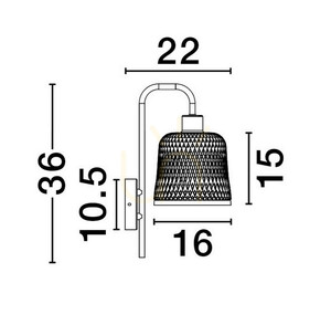 Nástenné svietidlo TALITAS Luces Exclusivas LE44510 small 3
